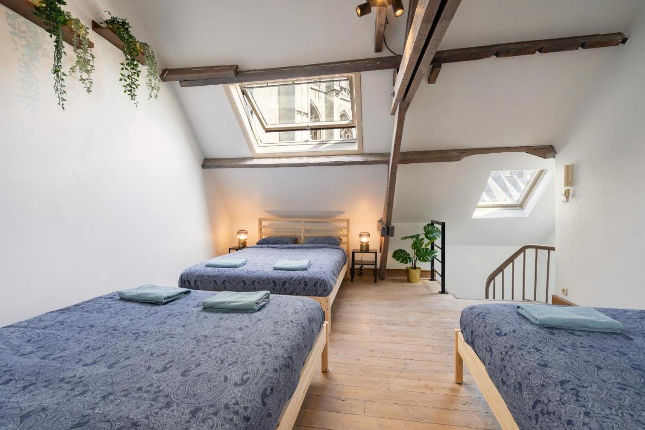 Tempel Triplex & Duplex At Historic Heart Of Antwerp Apartment Exterior foto
